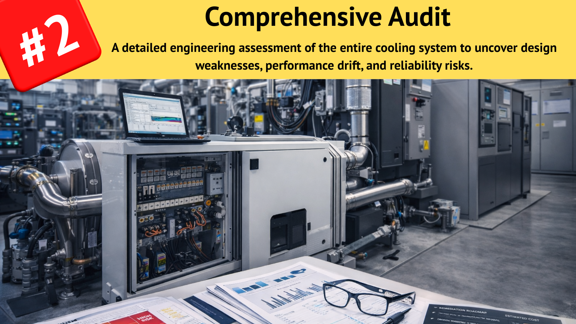 Comprehensive mission-critical cooling reliability audit