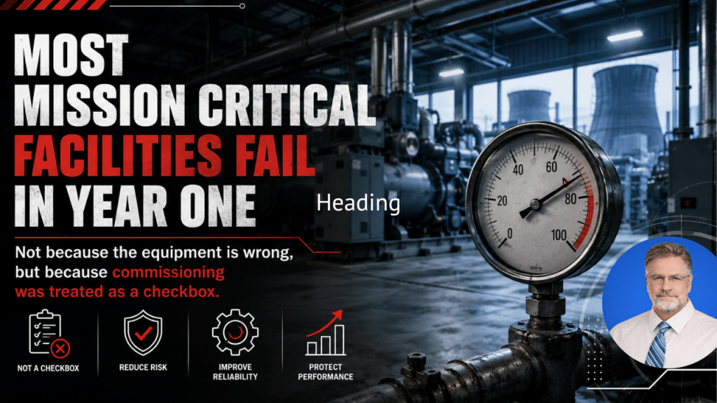Industrial chiller room with overhead pipe arrays and foreground pressure gauge near red zone