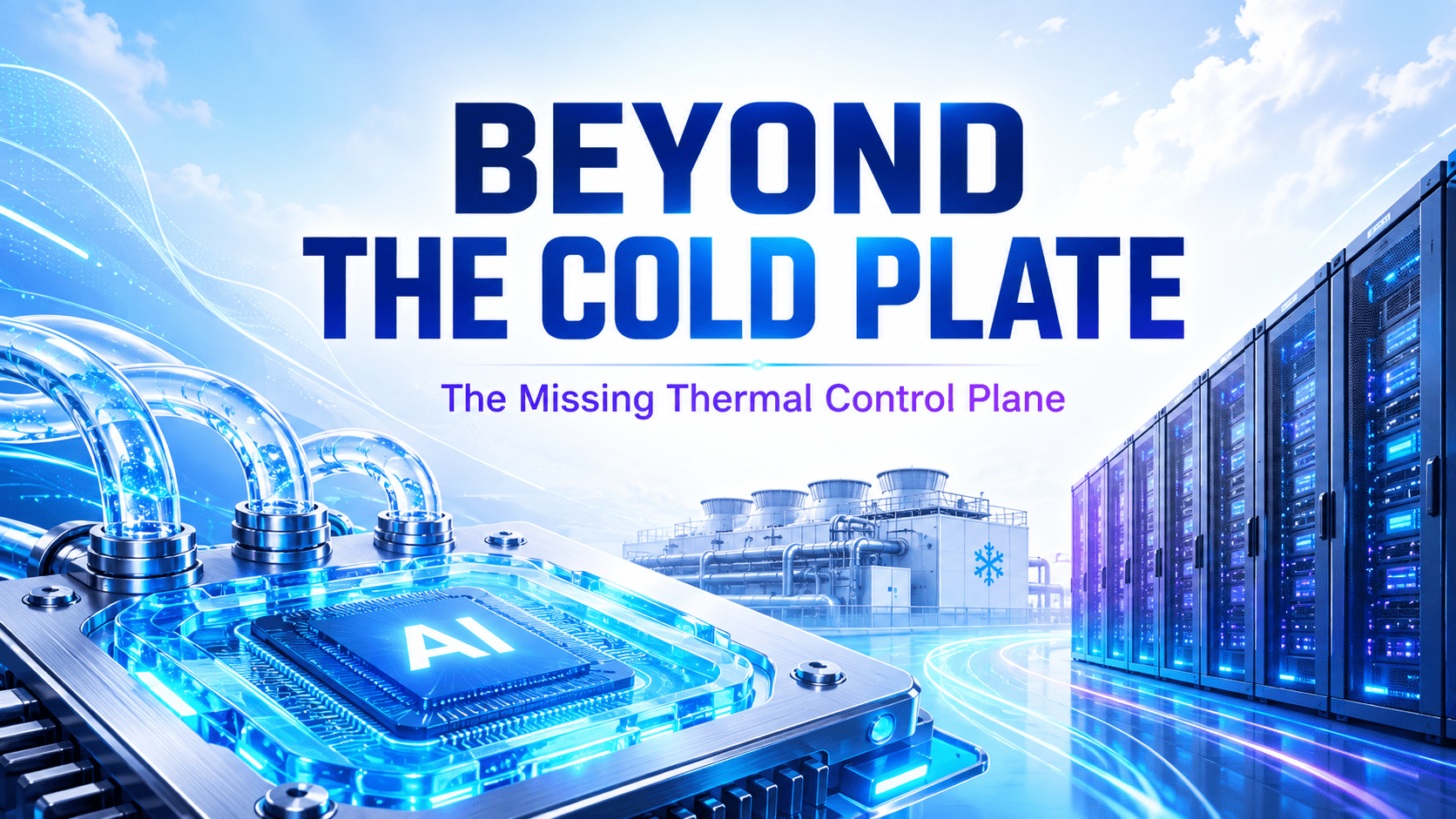 Thermal control plane for AI data center cooling from a liquid-cooled processor to rack and facility heat rejection